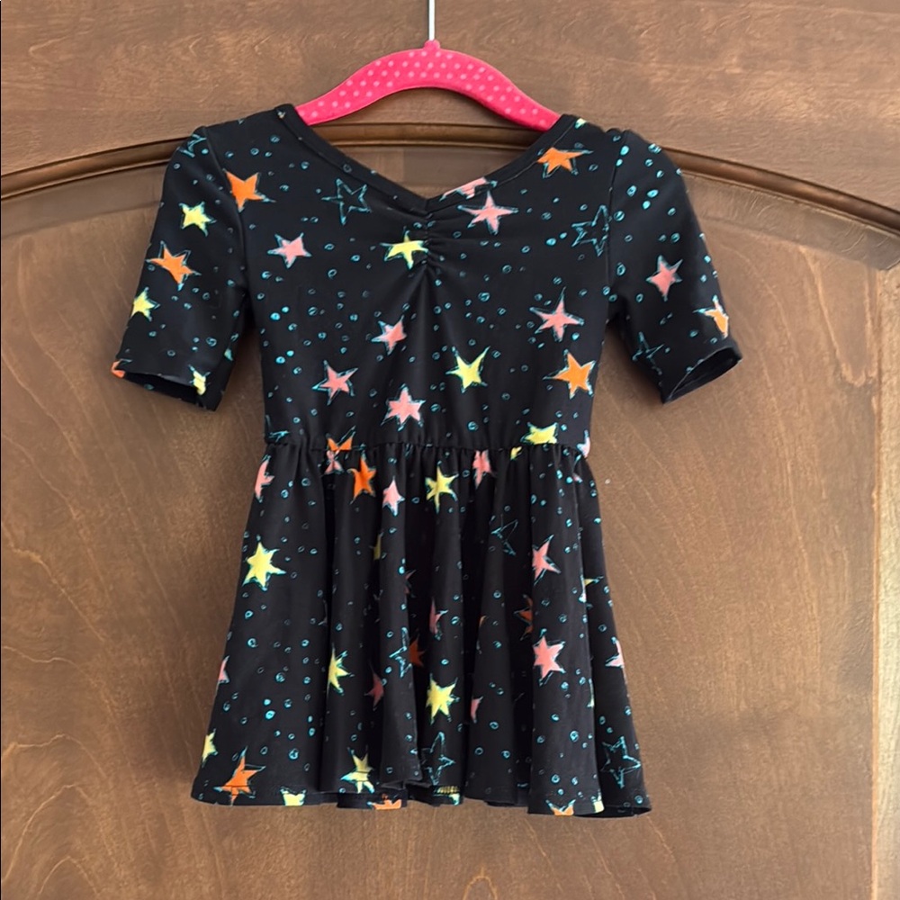 Star Patterned Black DotDotSmile Dress